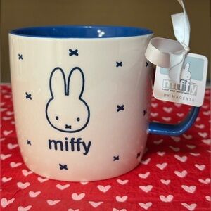 Miffy by Magenta White and Blue Bunny Mug NWT